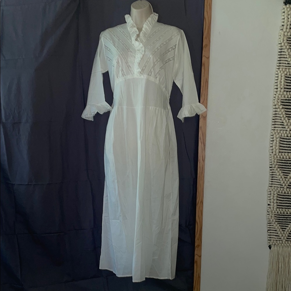 Vintage white cotton dress